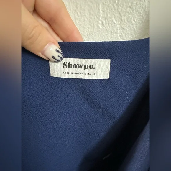 Showpo Navy maxi dress - Picture 3 of 5